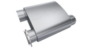 QTP 3in Weld-On Reverse 304SS Screamer Muffler Short Case w/Bolt-On QTEC Electric Cutout