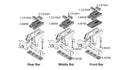 Rhino-Rack Pioneer Leg Height Spacer for RLT600 Legs