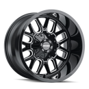 Mayhem 8107 Cogent 20x9 / 5x127 BP / 0mm Offset / 87mm Hub Black w/ Milled Spokes Wheel