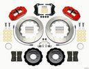 Wilwood Narrow Superlite 6R Front Hat Kit 14.00in Red 2013-Up Ford Focus ST w/ Lines