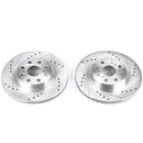 Power Stop 00-05 Toyota MR2 Spyder Rear Evolution Drilled & Slotted Rotors - Pair