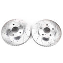 Power Stop 05-15 Toyota Tacoma Front Evolution Drilled & Slotted Rotors - Pair