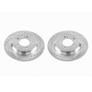 Power Stop 2017 Hyundai Azera Rear Evolution Drilled & Slotted Rotors - Pair