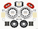 Wilwood Narrow Superlite 6R Front Hat Kit 14.00in Drill Red 2013-Up Ford Focus ST w/ Lines
