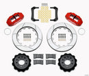 Wilwood Narrow Superlite 4R Rear Kit 14.00in Red Morrison Multilink IRS (2010-15 Camaro Based)