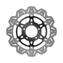 EBC 01-04 Triumph Hinckley Daytona 955i (w/5 Bolt Sngl Side Arm) Frt Lft/Rght Vee Floating Blk Rotor