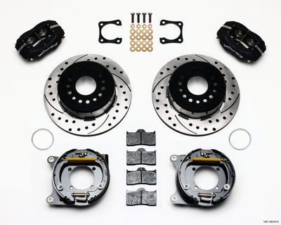 Wilwood Forged Dynalite P/S Park Brake Kit Drilled Chevy 12 Bolt-Spec 3.15in Bearing Staggered mt