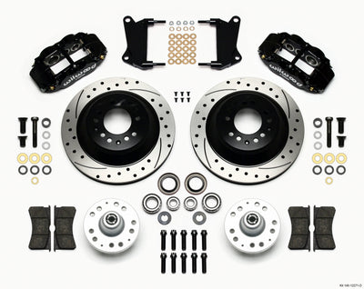 Wilwood Narrow Superlite 6R Front Hub & 1PC Rtr Kit 12.88in Drilled 67-69 Camaro 64-72 Nova Chevelle