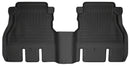 Husky Liners 19-23 Jeep Wrangler JLU WeatherBeater Second Row Black Floor Liners