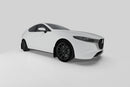 Rally Armor 19-26 Mazda3 Hatchback Black UR Mud Flap w/Dark Grey Logo
