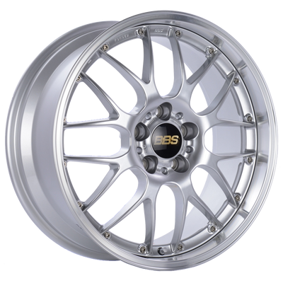 BBS RS-GT 18x8 5x130 ET50 CB71.6 Diamond Silver Center Diamond Cut Lip Wheel