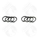 Yukon Gear (4) Full Circle Snap Rings / Fits Dana 60 733X U-Joint w/ Aftermarket Axle