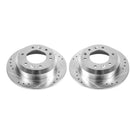 Power Stop 07-08 Hyundai Entourage Rear Evolution Drilled & Slotted Rotors - Pair