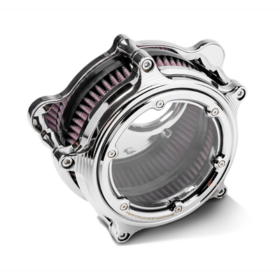 Performance Machine Vision Air Cleaner W/Bezel - Chrome
