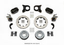 Wilwood Forged Dynalite P/S Rear Kit w/MC4 P-Brake Drilled Chev 12 Bolt w/Clip Eliminator