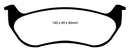 EBC 07-11 Ford Explorer Sport Trac 4.0 Yellowstuff Rear Brake Pads