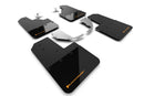 Rally Armor 21-25 Ford Bronco (Steel Bmpr - NO Rptr/Sprt - NO RR/RB) Blk Mud Flap w/Cy Orange Logo