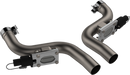 QTP 11-18 Dodge Challenger/Charger 5.7L 2.5in 304SS Aggressor Cutout Dual Mid Pipes
