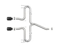 aFe Takeda 2-1/2in 304 SS Axle-Back Exhaust w/Black Tips 17-20 Honda Civic Sport L4-1.5L (t)