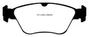 EBC 99-01 Mercedes-Benz C230 (W202) 2.3 Yellowstuff Front Brake Pads