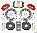 Wilwood Narrow Superlite 6R Front Hat Kit 12.88in Drill Red 06-12 Volkswagen GTI w/ Lines