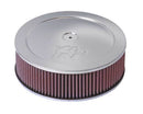 K&N Custom Round Filter 5-1/8in FLG / 11in Dia / 4-3/4in H w/VENT