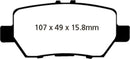EBC 05-08 Acura RL 3.5 Redstuff Rear Brake Pads