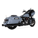 Vance & Hines HD Dresser 17-25 Power Duals Black PCX Header Exhaust