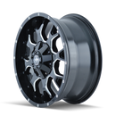 Mayhem 8015 Warrior 17x9 / 6x135 BP / -12mm Offset / 106mm Hub Black w/ Milled Spokes Wheel