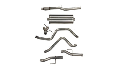 Corsa 19-23 Chevy Silverado /GMC Sierra 6.2L Crew Cab Stnd Bed (157in) Cat-Back Dual Rear No Tip
