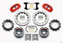 Wilwood Narrow Superlite 4R Rear P-Brk Kit 12.88in Drill Red Strange Eng Floater 3.49in Offset