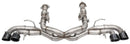 Corsa 20-25 Corvette C8 3in Xtreme Cat-Back Exhaust 4.5in Blk Quad Tips - Integrates stock AFM Valve