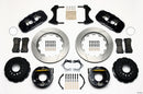 Wilwood AERO4 Rear P-Brake Kit 14.00in Mopar/Dana 2.36in Off w/Snap Ring Bearing