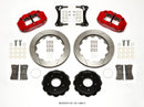 Wilwood Narrow Superlite 4R Front Hat Kit 12.88in Red 2007-Up Jeep Wrangler