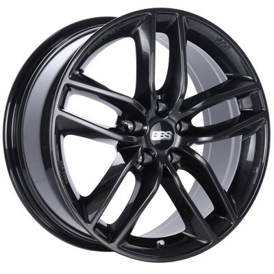 BBS SX 17x7.5 5x112 ET45 Crystal Black Wheel -82mm PFS/Clip Required