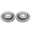 Power Stop 11-18 Volvo S60 Rear Evolution Drilled & Slotted Rotors - Pair