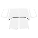 DEI 11-18 Jeep Wrangler JK 2-Door Boom Mat Complete Headliner Kit - 6 Piece - White