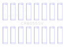 King Ford Powerstroke 6.4L V8 (O/S Housing .002in) (Size +0.25mm) Connecting Rod Bearing Set