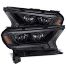 AlphaRex 2016+ Ford Ranger PRO-Series Proj Headlights Plank Style Alpha Black w/Seq Signal/DRL