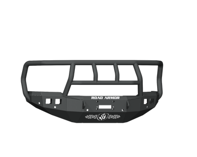 Road Armor 19-20 Ram 2500 Stealth Front Winch Bumper w/Titan II Guard/6 Sensor Holes - Tex Blk