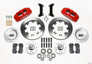 Wilwood Dynapro 6 Front Hub Kit 12.19in Red 79-87 GM G Body