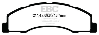 EBC 08+ Ford Econoline E150 4.6 Yellowstuff Front Brake Pads