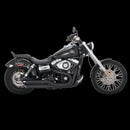 Vance and Hines 3-In Twin Slash Slip-Ons Blk
