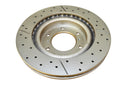 DBA 05-14 Ford Mustang GT Rear Drilled & Slotted Street Series Rotor