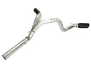 aFe MachForce XP Exhaust 4inch DP-Back All SS 2011-14 GM Diesel Trucks V8-6.6L LML Black Tips