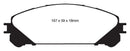 EBC 10+ Lexus RX350 3.5 (Japan) Greenstuff Front Brake Pads