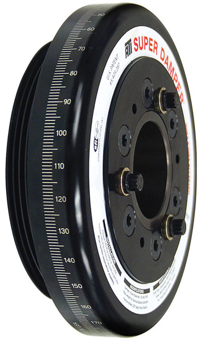 ATI Damper - 7.074in - Alum - Honda D - 4 Grv Rear Aluminum Pulley - 10 Percent Underdrive