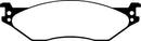 EBC 05-16 Ford F-450/F-550 Orangestuff Front Brake Pads