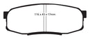 EBC 08+ Lexus LX570 5.7 Yellowstuff Rear Brake Pads