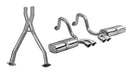 Corsa 1997-2004 Chevrolet Corvette C5 Z06 5.7L V8 Sport 2.5in. Cat-Back Dual Rear Exit with Twin 3.5in. Polished Pro-Series Tips